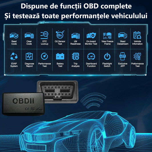 Tester Auto Profesional OBD 4.0 – Diagnostic Rapid și Precizie Maximă